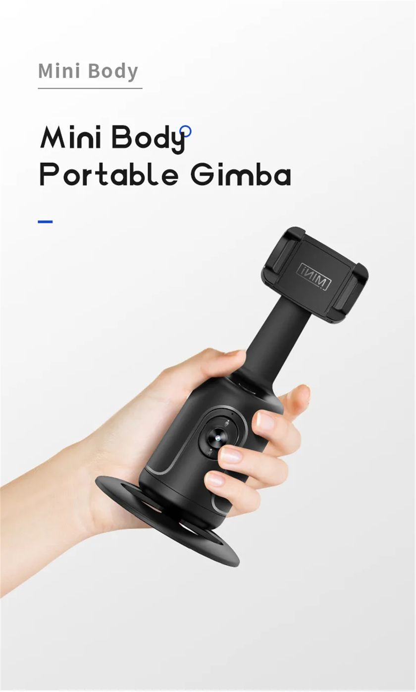 360° AI Face Tracking Gimbal – Auto Follow Phone Holder